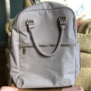 Open Story Commuter Backpack light grey and gold